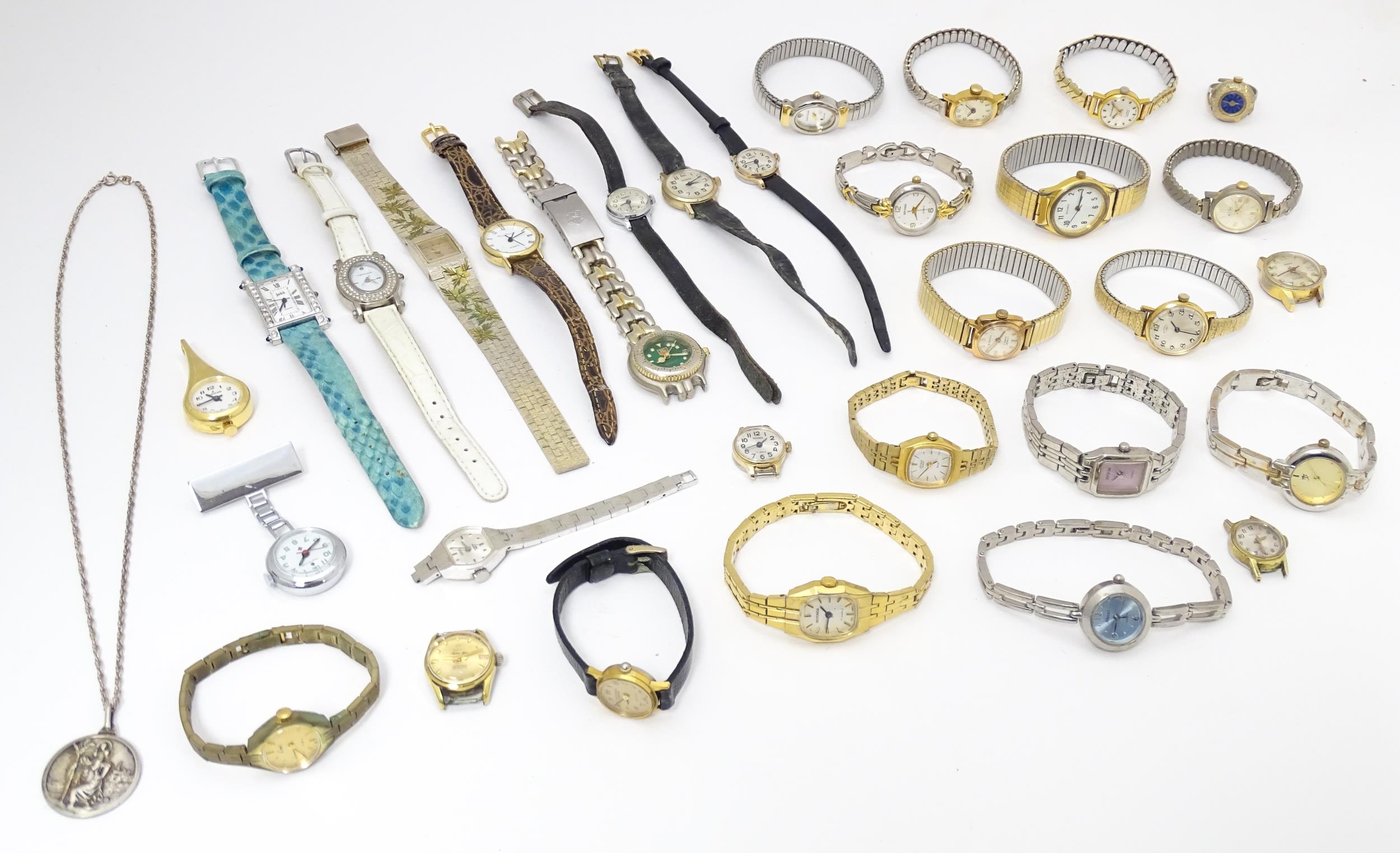 A quantity of ladies wristwatches etc to include examples by Sekonda, Rotary etc (approx 30)