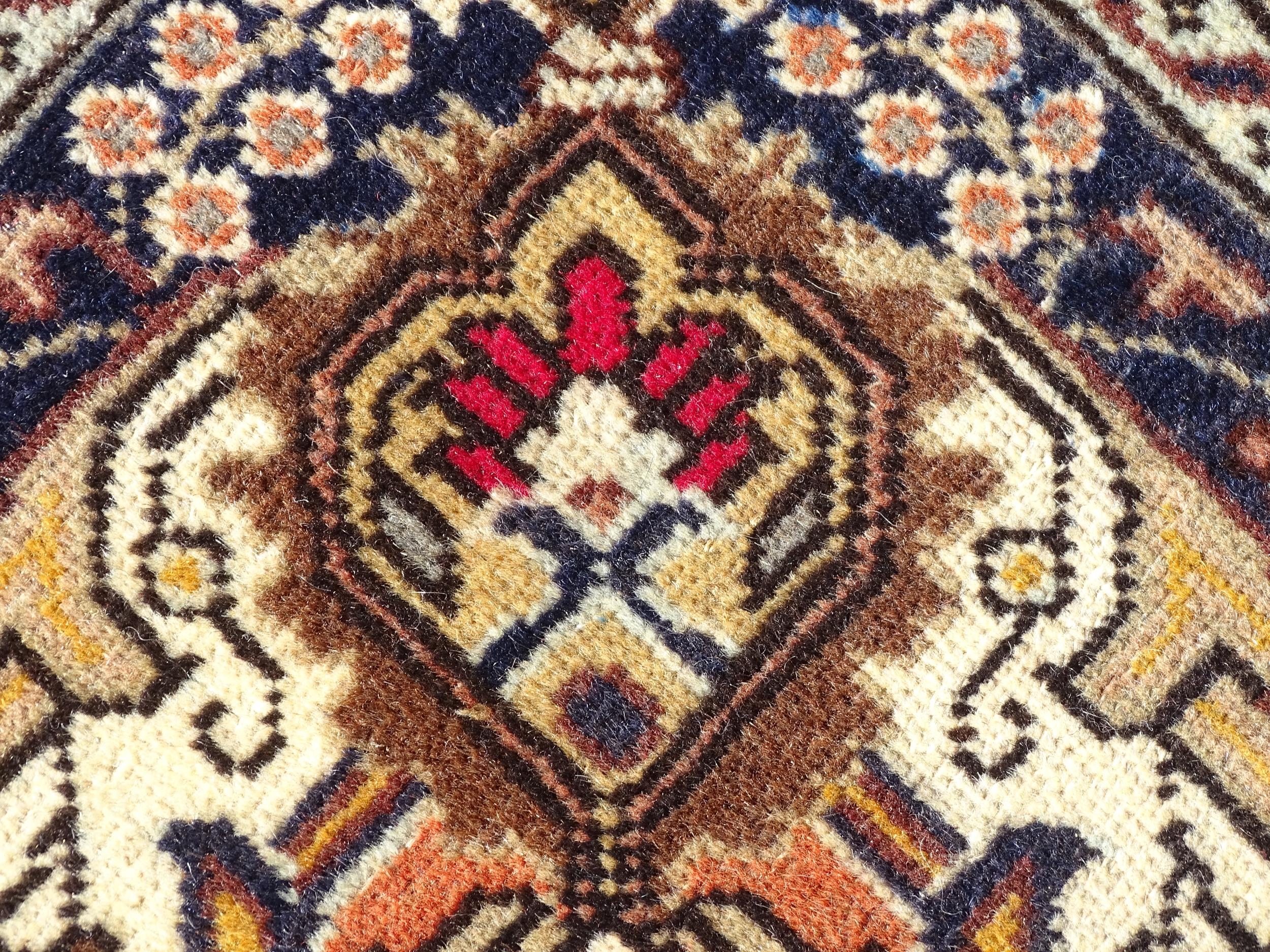 Carpet / Rug : A North West Persian Tabriz carpet, the red ground with central medallion of floral - Image 6 of 6