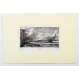 David Lucas, after John Constable (1776-1837), Mezzotint, Spring. Approx. 5" x 9 1/2" Please