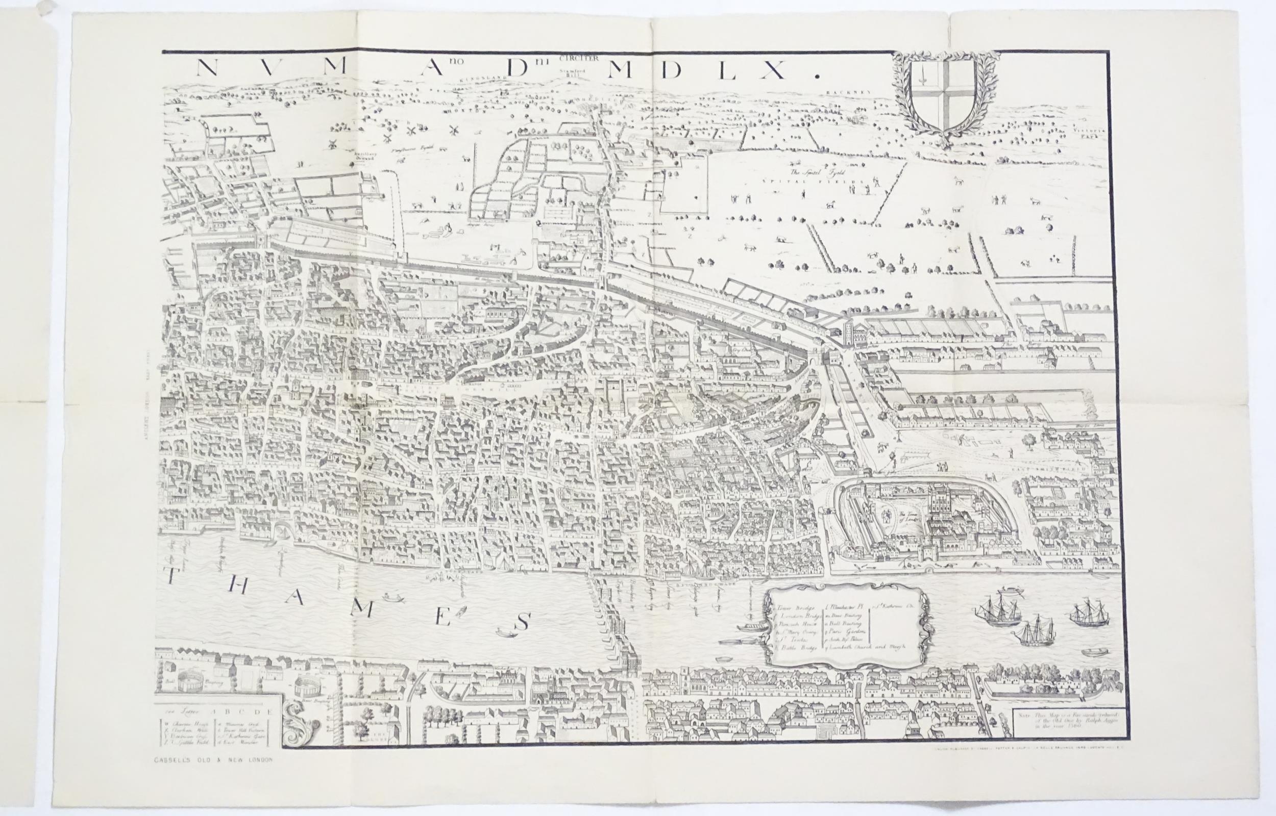 Four early 20thC maps from Cassell's Old and New London, to include London in the Reign of Queen - Bild 23 aus 24