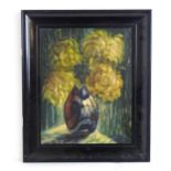 20th century, Oil on canvas, A still life with flowers in bloom. Signed Nesta and dated 1930 lower