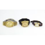 Three assorted Bulova wristwatches comprising two Gents watches and a ladies watch (3) Please Note -