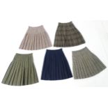 Vintage fashion / clothing: 5 ladies skirts in UK size 16, from Pitlochry of Scotland / Shetland,