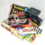 A box of assorted board games etc. to include Monopoly, Taboo, Othello, Rubik's Race, Connect 4,