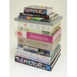 A quantity of books on the subject of art, including ABC by Damien Hirst 2013, Magnum by Brigitte