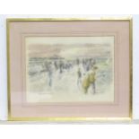 A 20thC lithograph after Harry Toothill (1917-2001) titled Spring Morning, Brighton, depicting