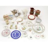 A quantity of assorted ceramics to include items by Wedgwood, Coalport, Aynsley, Royal Worcester,