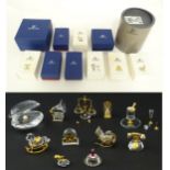 A quantity of Swarovski crystal items to include Oyster with Pearl, Rocking horse, Telephone,