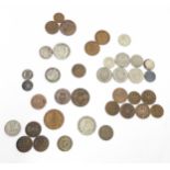 Coins: A quantity of assorted coins examples to include Prussian, German, Austrian, Austro-