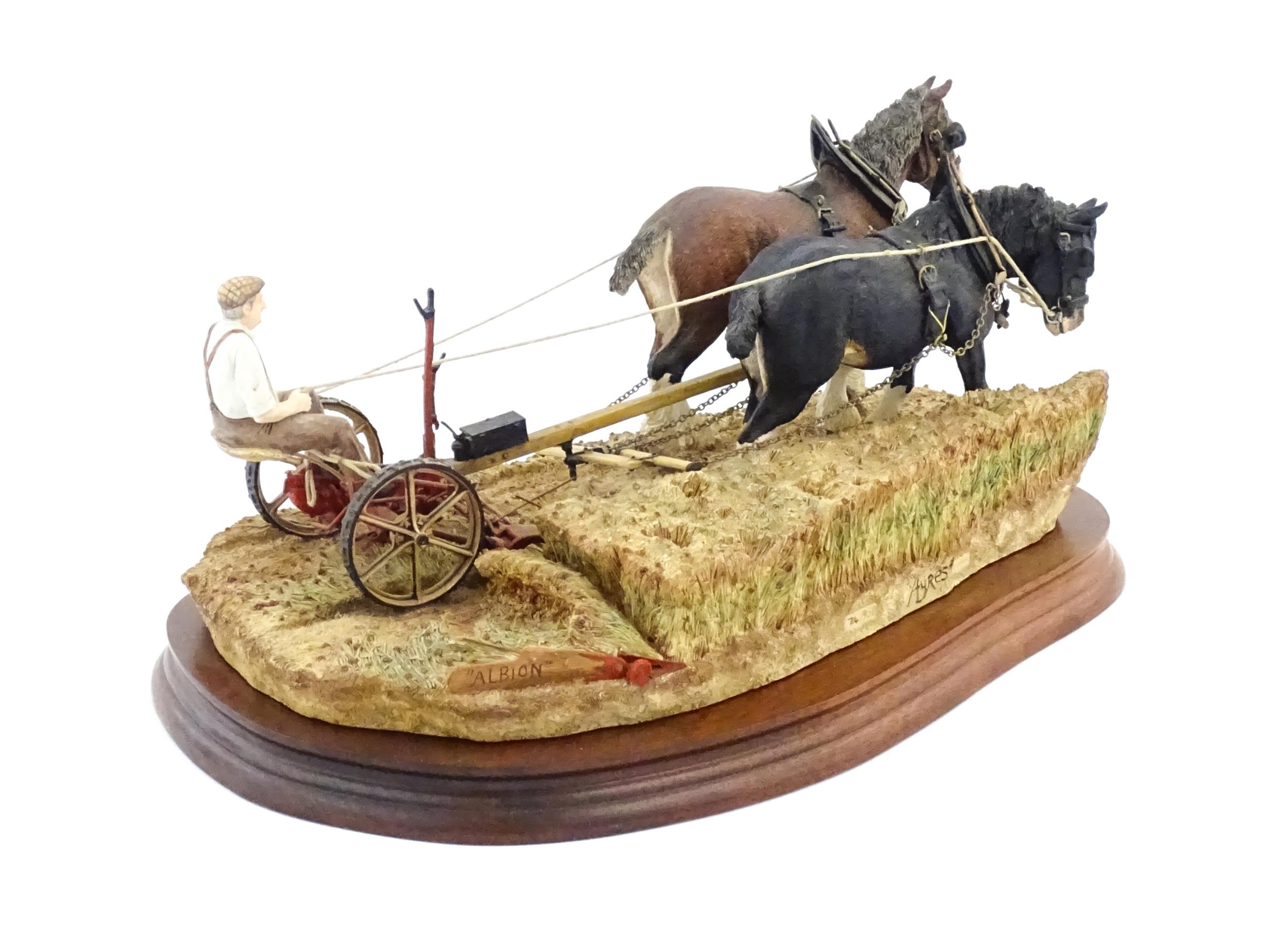 A Border Fine Arts limited edition model Hay Cutting Starts Today, Standard edition, by Ray Ayres, - Image 4 of 9