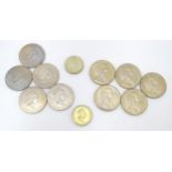 Coins: Twelve commemorative collectable coins, comprising: five Queen Elizabeth II 70th birthday