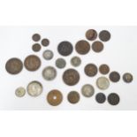 Coins: A quantity of assorted Continental coins to include examples from Belgium, Denmark, Sweden,