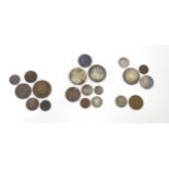 Coins: A quantity of assorted Victorian Indian coins to include Rupees, Annas, etc. to include