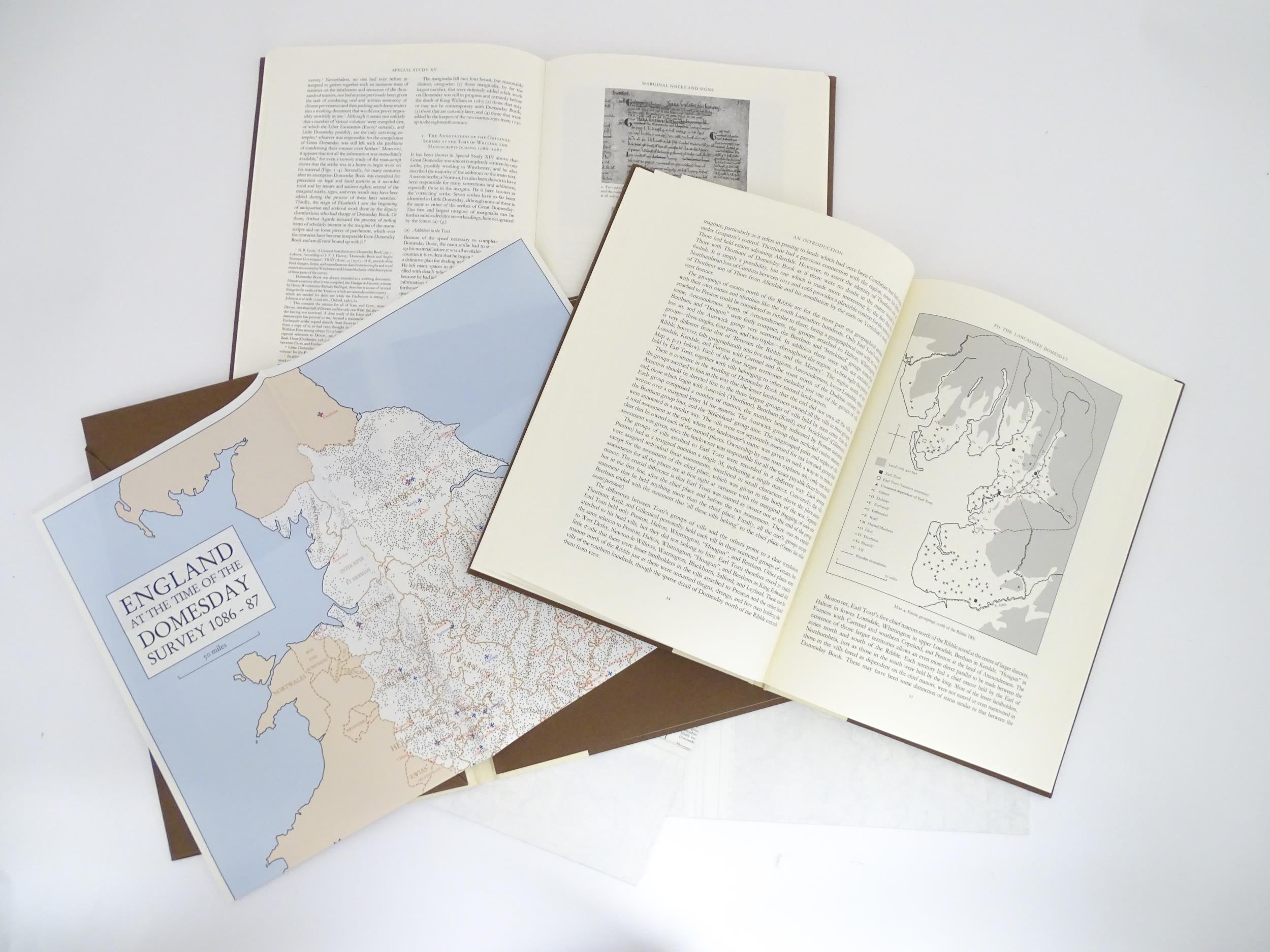 Books: The Lancashire Domesday, comprising Introduction & Translation, Studies, and Folios & Maps. - Image 11 of 15