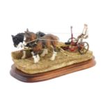 A Border Fine Arts limited edition model Hay Cutting Starts Today, Standard edition, by Ray Ayres,