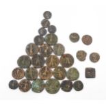 Coins: A quantity of old coins to include examples from the Kushan Empire, etc. (29) Please Note -