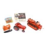 Toys: Three assorted die cast and plastic scale model farm vehicles comprising an Ertl International