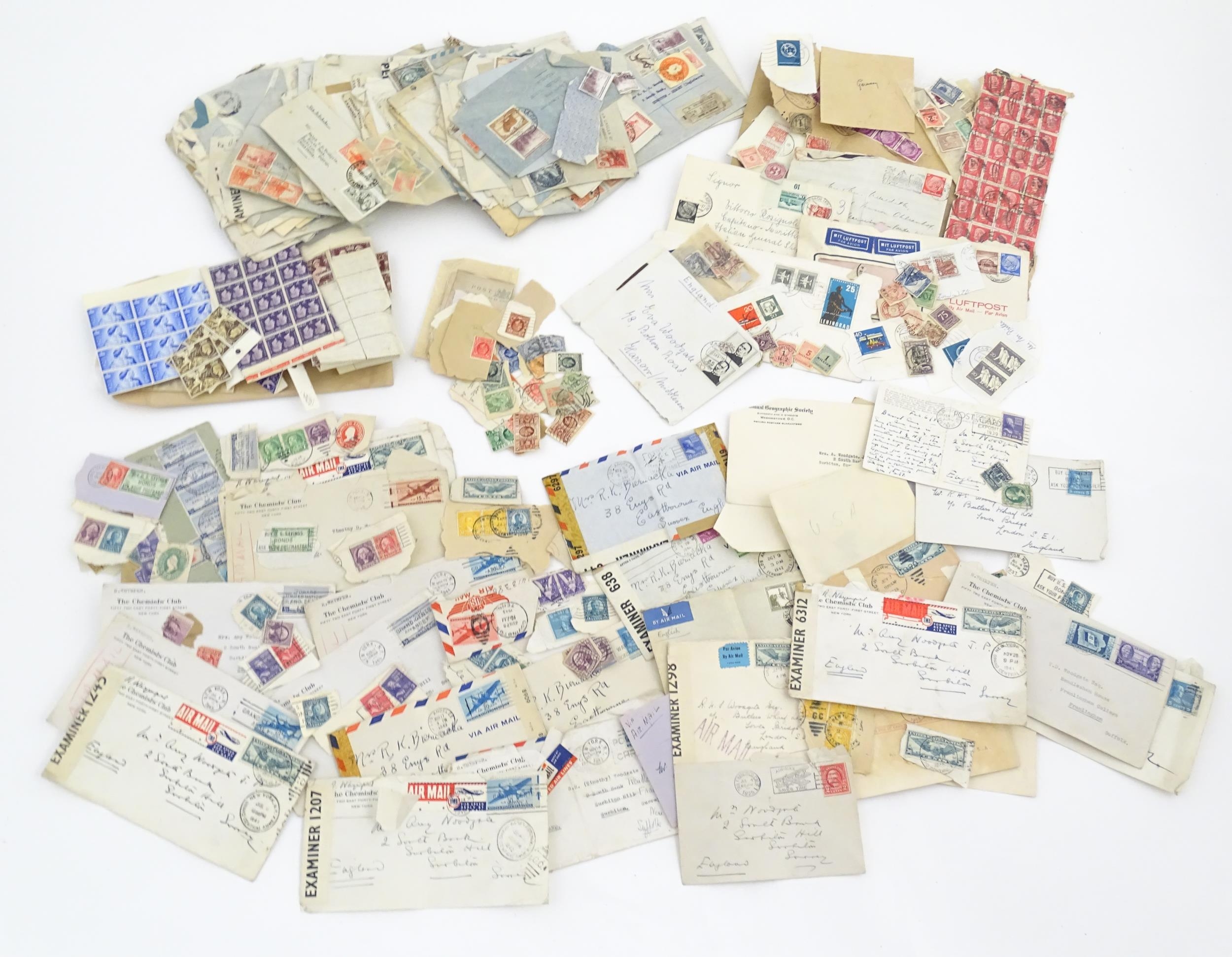 A large quantity of 19thC and later postage stamps and albums, to include two Penny Black stamps, - Image 22 of 33