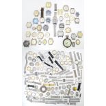 A large quantity of assorted wrist watch cases, bracelets, straps, etc. Please Note - we do not make