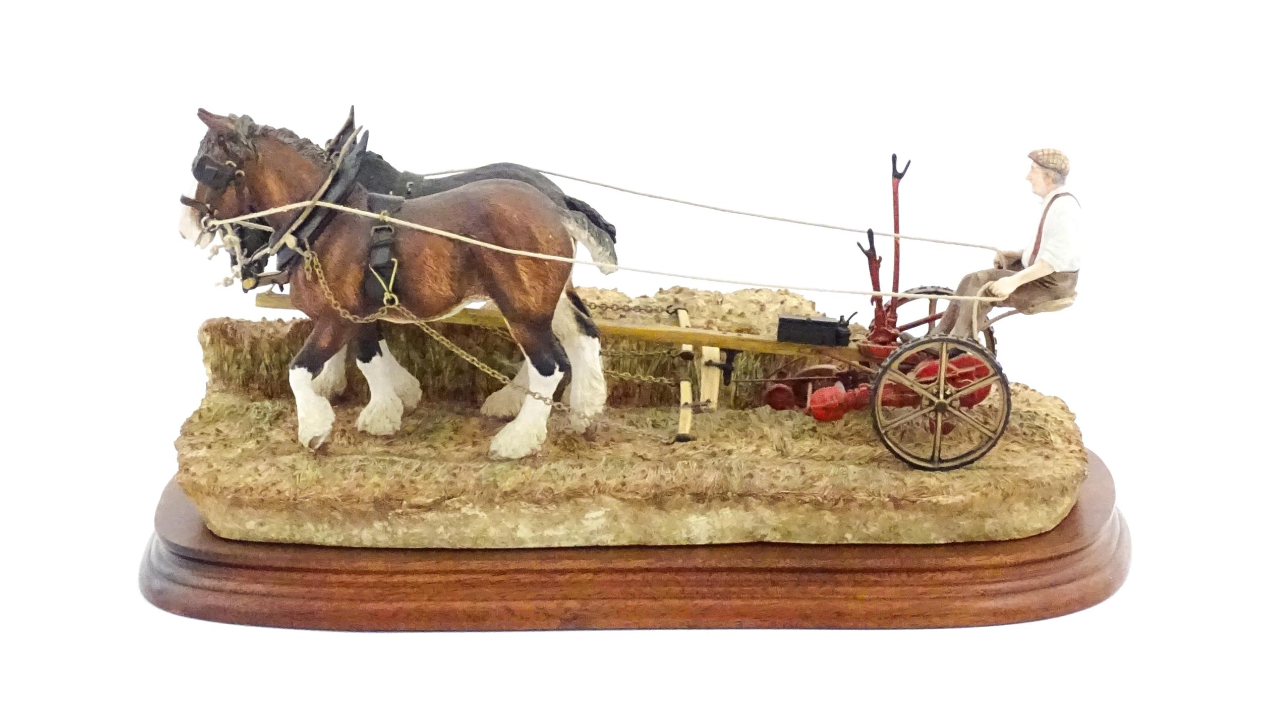A Border Fine Arts limited edition model Hay Cutting Starts Today, Standard edition, by Ray Ayres, - Image 2 of 9