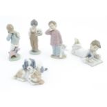 Five Nao models to include four children figures Sleepyhead, Repeat After Me, Boy on Telephone,
