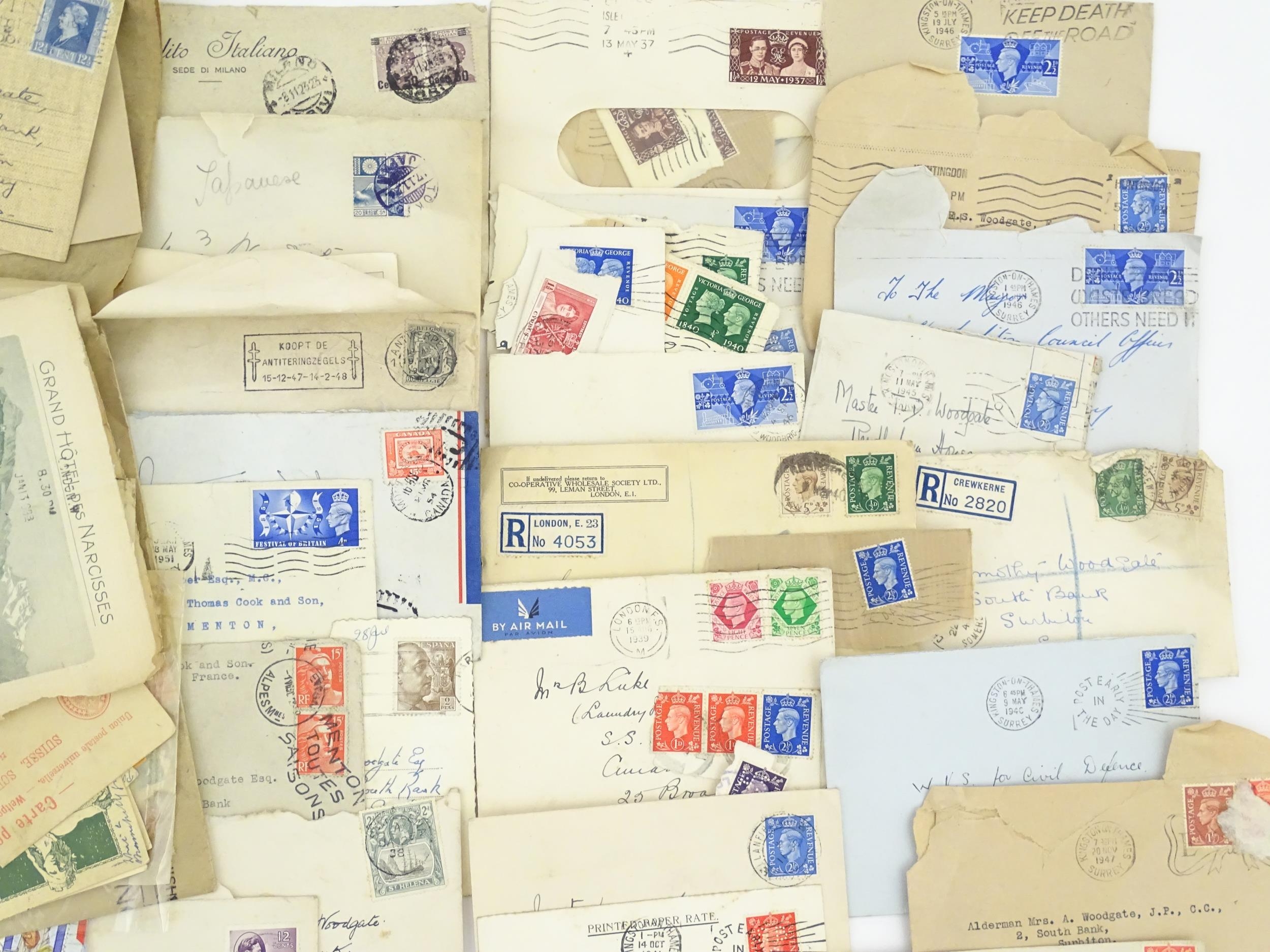 A large quantity of 19thC and later postage stamps and albums, to include two Penny Black stamps, - Image 32 of 33