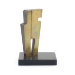 A 20thC limited edition bronze titled Persian Monolith by John Erskine Milne (1931-1978),