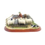 A Border Fine Arts James Herriot model Morning Feed by Hans Kendrick, model no. A4067. Within a