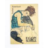 A late 20thC Taschen Posterbook for Egon Schiele (1890-1918), in German, English and French,