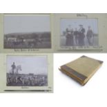 A Victorian photograph album with various images of notable people of British high society to