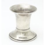 A small silver vase / spill vase hallmarked Birmingham 1901 maker T H Hazlewood & Co. Approx. 2 1/2"