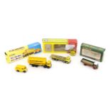 Toys: Three Corgi Toys die cast scale model vehicles comprising Foden FG 8 Wheel Platform Lorry Blue
