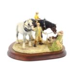 A Border Fine Arts limited edition model You Can Lead a Horse to Water... by Anne Wall, model no.