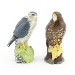 Two Royal Doulton figural novelty Whyte & Mackay Scotch whisky flasks, comprising Buzzard and