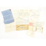 Militaria: a quantity of ephemera relating to Lieutenant-Colonel Henry 'Harry' Compton Parsons MD,