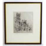 Charles J. Watson (1846-1927), Artists Proof Etching, St. Jacques, Dieppe. Signed in pencil under