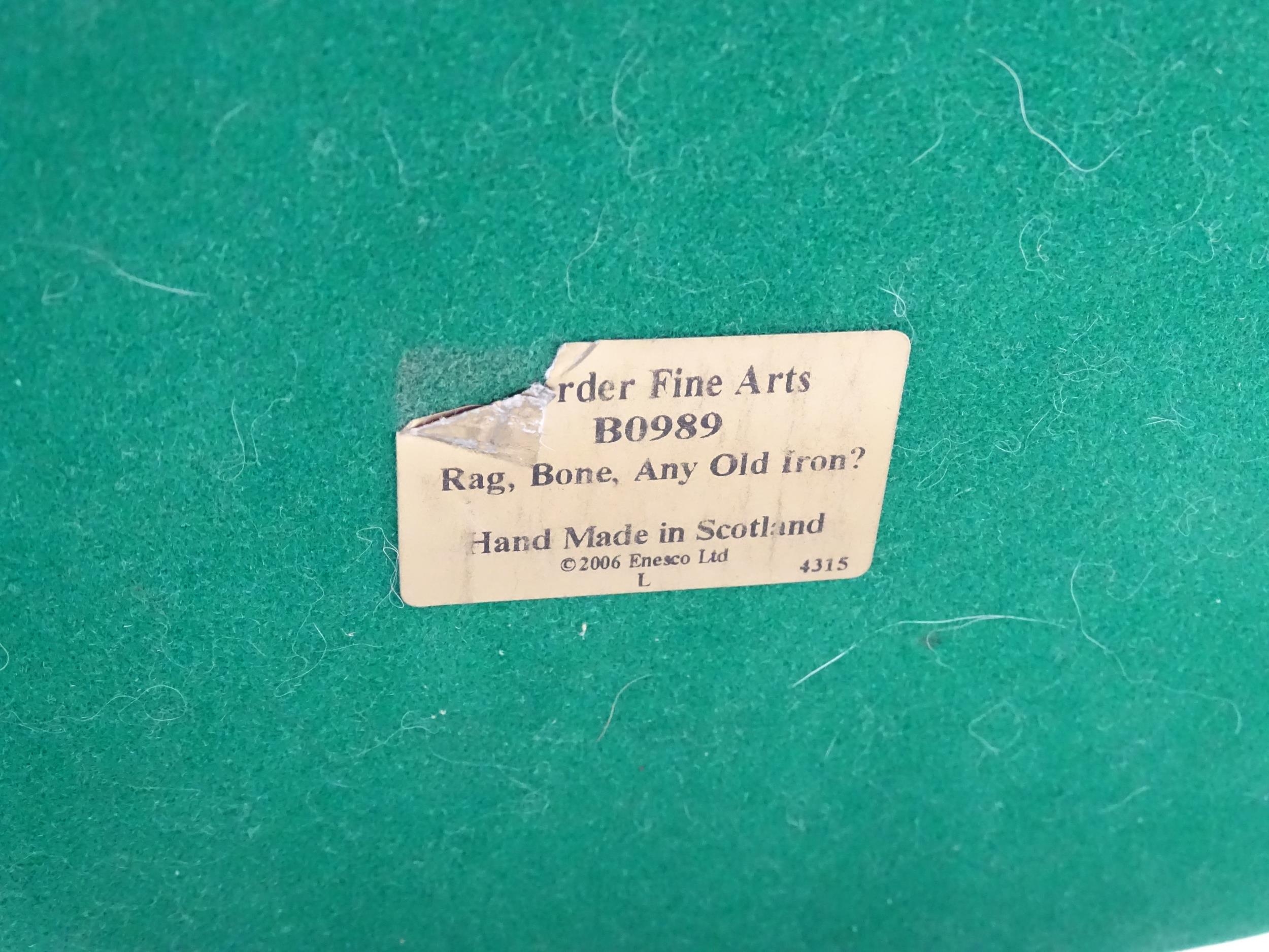 A Border Fine Arts limited edition model Rag, Bone, Any Old Iron? by Ray Ayres, no. B0989. Limited - Image 9 of 9