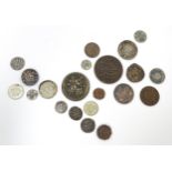 Coins: A quantity of assorted old coins to include examples from Persia, Morocco, Egypt, etc. to