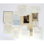 A quantity of assorted ephemera and photographs relating to the Rossdale family, to include obituary