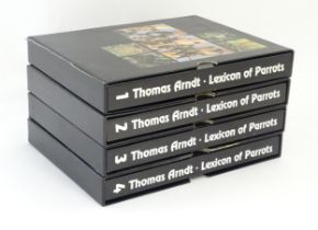 Books: Lexicon of Parrots by Thomas Arndt, comprising binders 1 - 4. Published by Arndt-Verlag, 1996