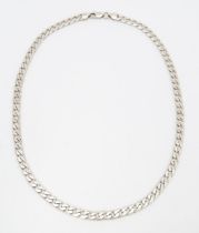 A silver chain necklace. Approx 18" long Please Note - we do not make reference to the condition