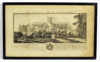 After Samuel and Nathaniel Buck, 18th century, Engraving, The South-East View of the Brecknock