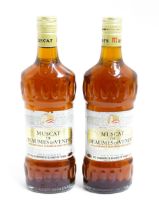 Two bottles of Cave des Vignerons, Beaumes de Venise muscat dessert wine, 75cl (2) Please Note -
