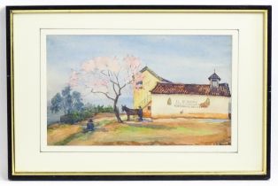 Isabel Violet Banks, Early 20th century, Watercolour, Granada, Spain - Carmen de los Fosos, On the