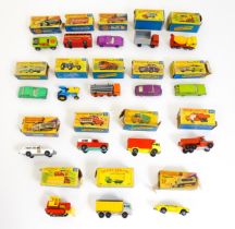 Toys: A quantity of assorted Lesney Matchbox die cast scale model vehicles to include GMC Tipper