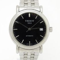 A Gentleman's Tissot automatic wristwatch, the watch with black dial having date aperture at 3, with