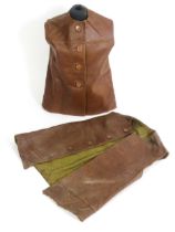 Militaria , WWII / World War Two / Second World War / WW2 : two British Army issue leather