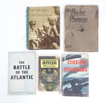 Books: Assorted military books to include The Battle of the Atlantic - The Official Account of the