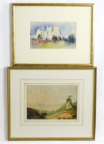 John Hutchinson (1935-2018), Watercolour, Helmsley Castle. Signed with monogram and dated (19)94