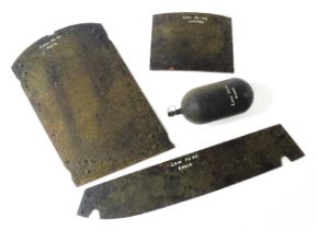 Militaria, WWII / World War 2 / Second World War / WW2 : recovered crash site items, comprising